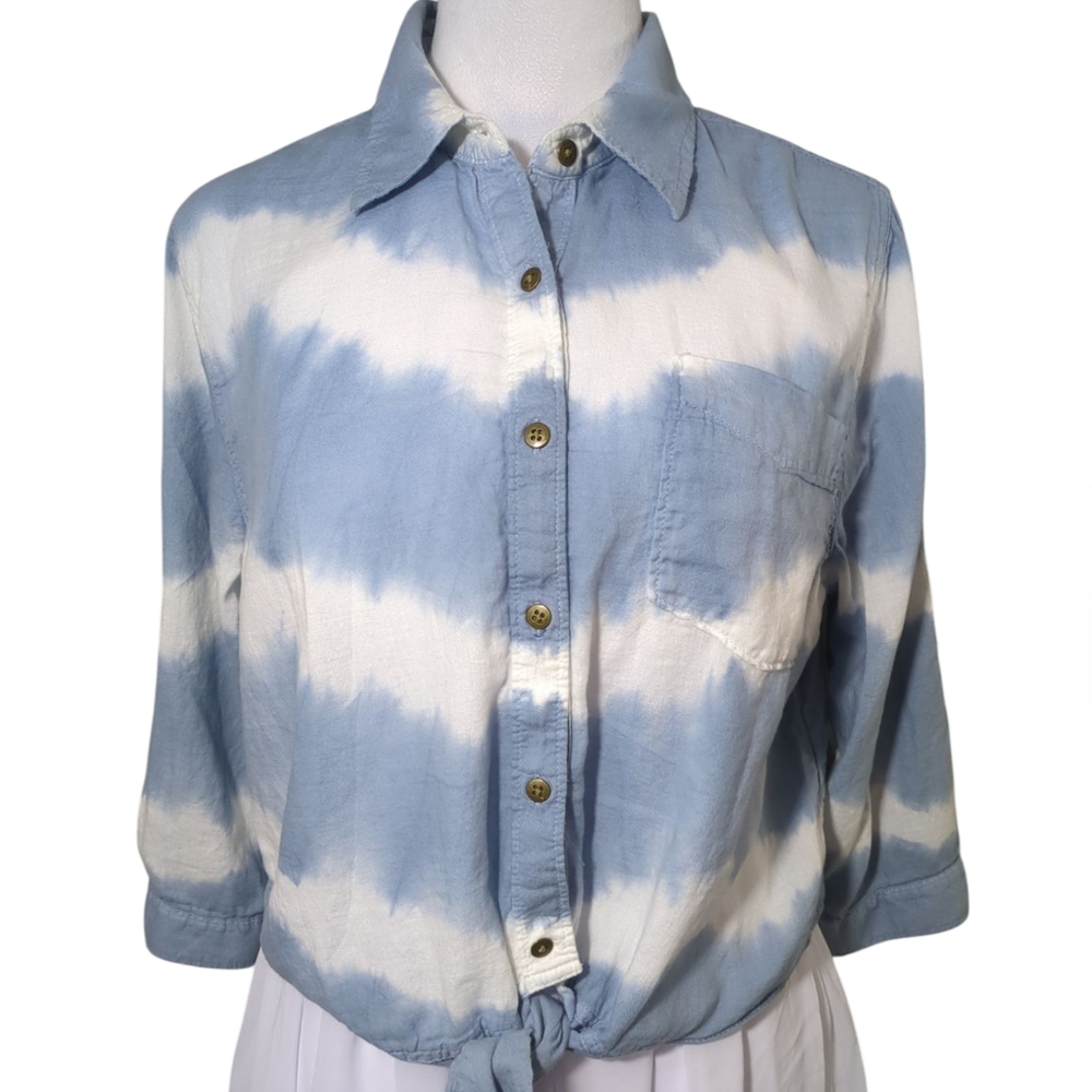 Arizona Jean Top Blouse Size XL Tie Dry